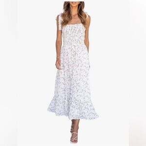 Elegant Floral Print Maxi Dress